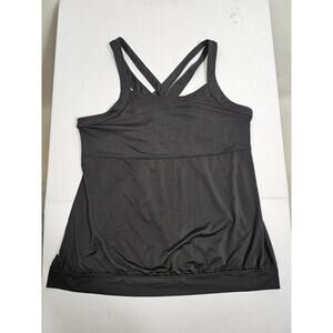 Womens DANSKIN XL BLACK Athletic Workout TANK Top Racerback style lightweight